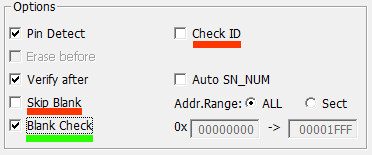 TL866IIplus Programming Options