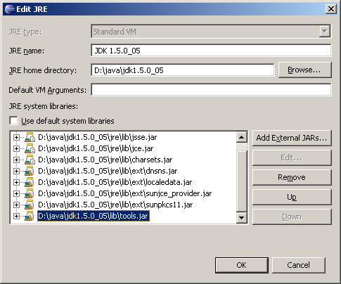 Dont forget to add tools.jar to your JRE
